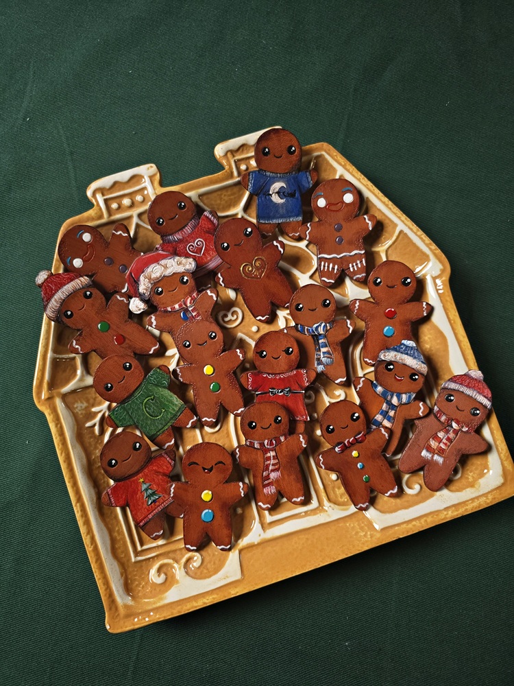 Broszka - Ciastki - Piernikowe ludziki - obrazek 3
