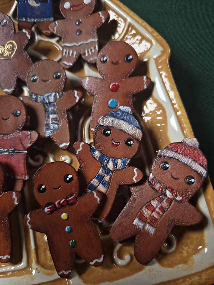 Broszka - Ciastki - Piernikowe ludziki - obrazek 2