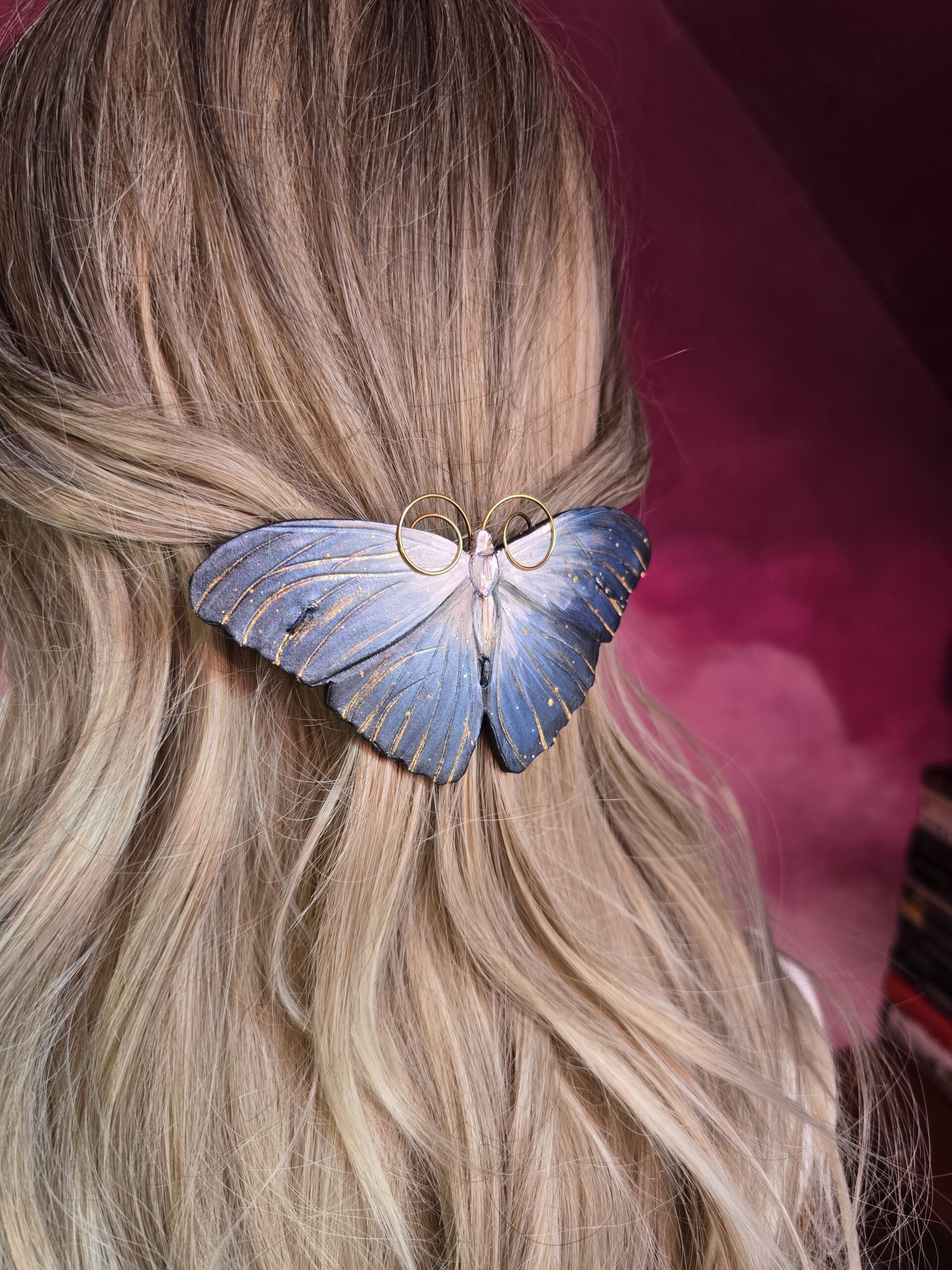 Niebieska ciemka 1.0 - wersja freehand - zapięcie metalowe - obrazek 3